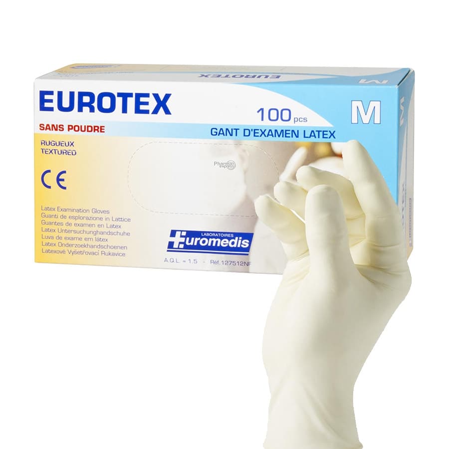 Gants latex sans poudre EUROTEX
