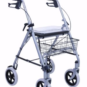 Rollator 4 roues Road pliable avec siège et panier