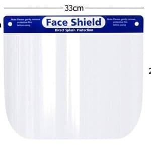 Visière de protection transparente