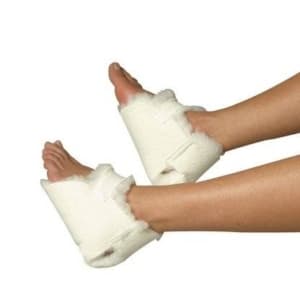 Talonnières anti-escarre peau de mouton synthétique (la paire)
